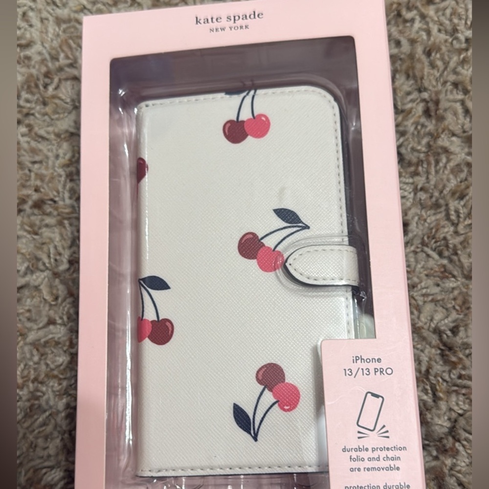 kate spade Cherry Pattern IPhone 13/13 Pro Case bag